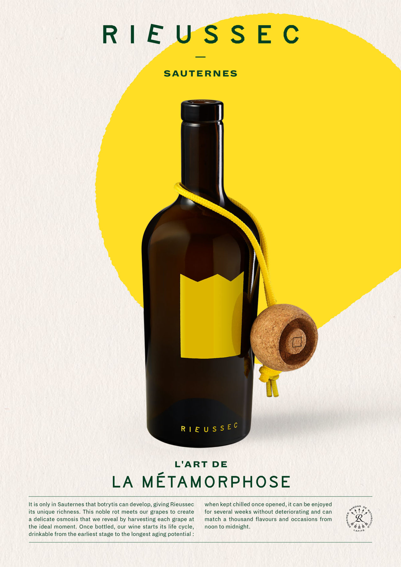 Packshot vin Key Visual Rieussec Sauternes
